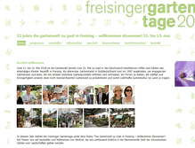 Tablet Screenshot of freisingergartentage.de